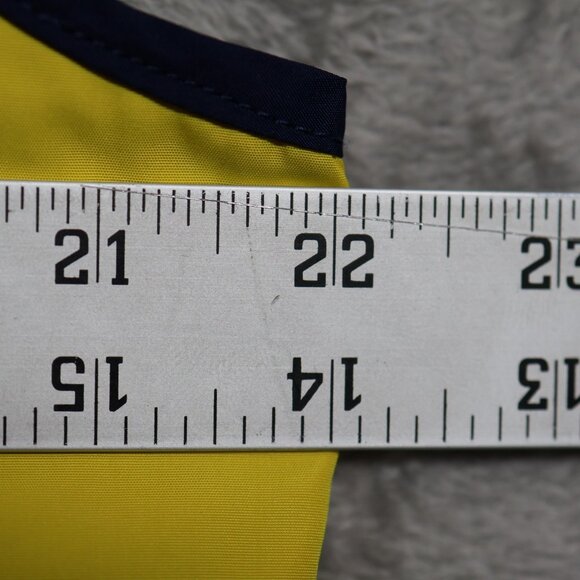 Lauren Ralph Lauren Vest Womens XL Navy Yellow Reversible Colorblock Zip Pockets - Picture 6 of 11